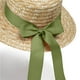 thumbnail image 5 of Sombreros de mujer de color sólido de moda lindo sombrero de sol con lazo sombrero de pescador sombrero de playa sombrero de poliéster para mujer, 5 of 5