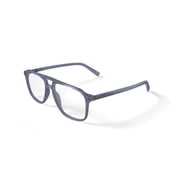 Walmart Men's Trey Aviator Prescription Eyeglasses with Case, Crystal
