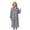 Grey, variant on Heavy Duty Long Raincoat Hooded Poncho For Outdoor Travel Hiking Trekking Full Swing Jacket Women