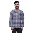 thumbnail image 1 of Atasi Traditional Short Kurta For Men Keyhole Neck Casual Cotton SlubShirt, 1 of 1