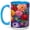 Blue, variant on Colorful Floral Coffee Mug, Botanical Flower Mug, Ceramic Cup