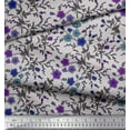 thumbnail image 2 of Soimoi Rayon Fabric Leaves & Floral Artistic Decor Fabric Printed Yard 42 Inch Wide, 2 of 5