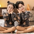 thumbnail image 1 of Ropa 100% de algodón para chicas adolescentes, pijamas de Navidad para niños, conjunto de ropa de dormir para niños, ropa de casa para niños, pijamas de invierno de dibujos animados, 1 of 4
