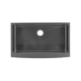 thumbnail image 3 of Rivage 33 x 21 Stainless Steel, Single Basin, Farmhouse Kitchen Sink with Apron in Black, 3 of 9