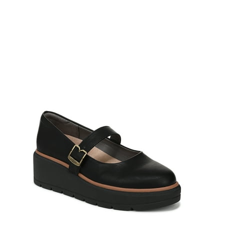 

Dr. Scholl s Womens Nice Day Max Jane Mary Janes Black 6.5 M