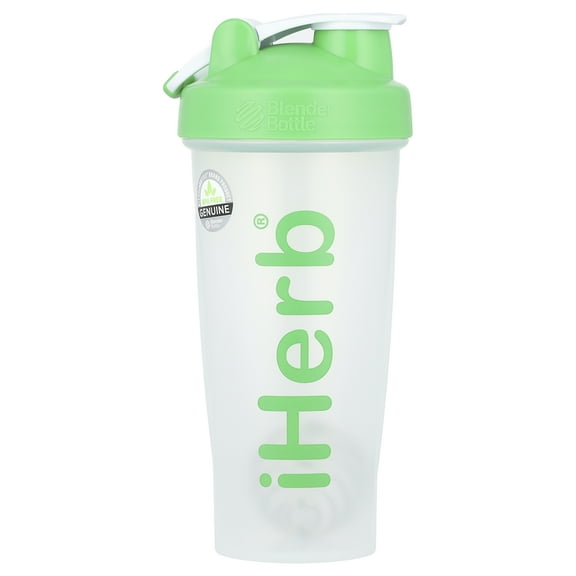 iHerb Goods iHerb Blender Bottle with Blender Ball, Green, 28 oz