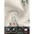 thumbnail image 7 of Christmas Poinsettia Cloth Napkins Set of 6 Reusable Dinner Napkins, Xmas Eucalyptus Botanical Vintage Cocktail Napkin Washable Table Napkins for Wedding/Holiday Party/Baby Shower 20"x20", 7 of 7