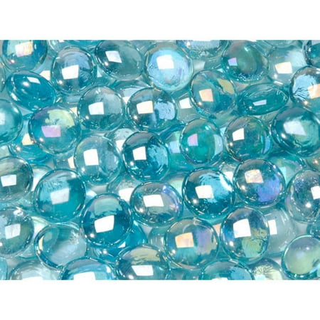 - Glass Gems in PVC Bag: Ice Blue Luster, 4 lbs