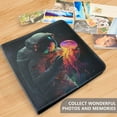 thumbnail image 4 of FORMRS 3 Ring Photo Album 4"x6" Self Adhesive Large Capacity PU Leather Cover, Black Astronaut, 4 of 8