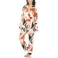 thumbnail image 2 of White Mark Fashion's Printed Satin Pajama Set, 2 of 6