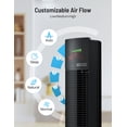 thumbnail image 4 of Tower Fans, 36" Standing Floor Fan with Remote/APP, 70° Oscillating Fan for Home, 24 ft/s High Velocity, LED Display, 3 Speeds, 4 Modes, 12H Timer, Quiet Bedroom Fan, 4 of 8