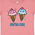 thumbnail image 4 of Inktastic Ice Cream We're One Twin Boy & Girl Boys or Girls Baby T-Shirt, 4 of 5