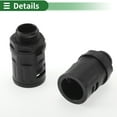 thumbnail image 6 of M16x1.5 Cable Glands 15.8mm / 0.62" Bellows Quick Connector Straight PA6 Nylon Black 2 Pcs, 6 of 7