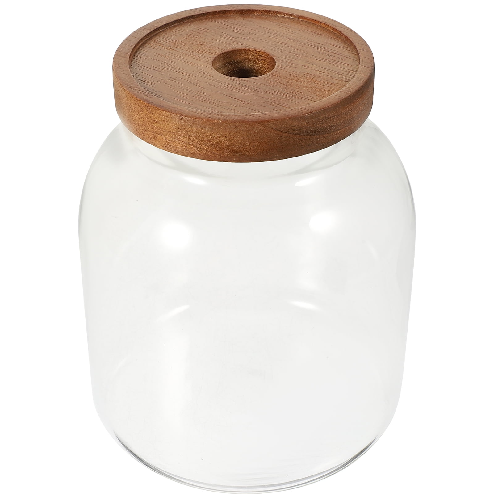 Glass Jars with Wood Lids - Essos Home and Kitchen