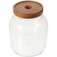 thumbnail image 4 of Sealing Storage Jar Glass Food Containers Grain Storage Jar Wood Lid Glass Jar Kitchen Glass Jar, 4 of 9