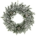 thumbnail image 2 of Northlight Pine Cones and Berries Flocked Rosemary Small Artificial Christmas Wreath - 20" - Unlit, 2 of 9