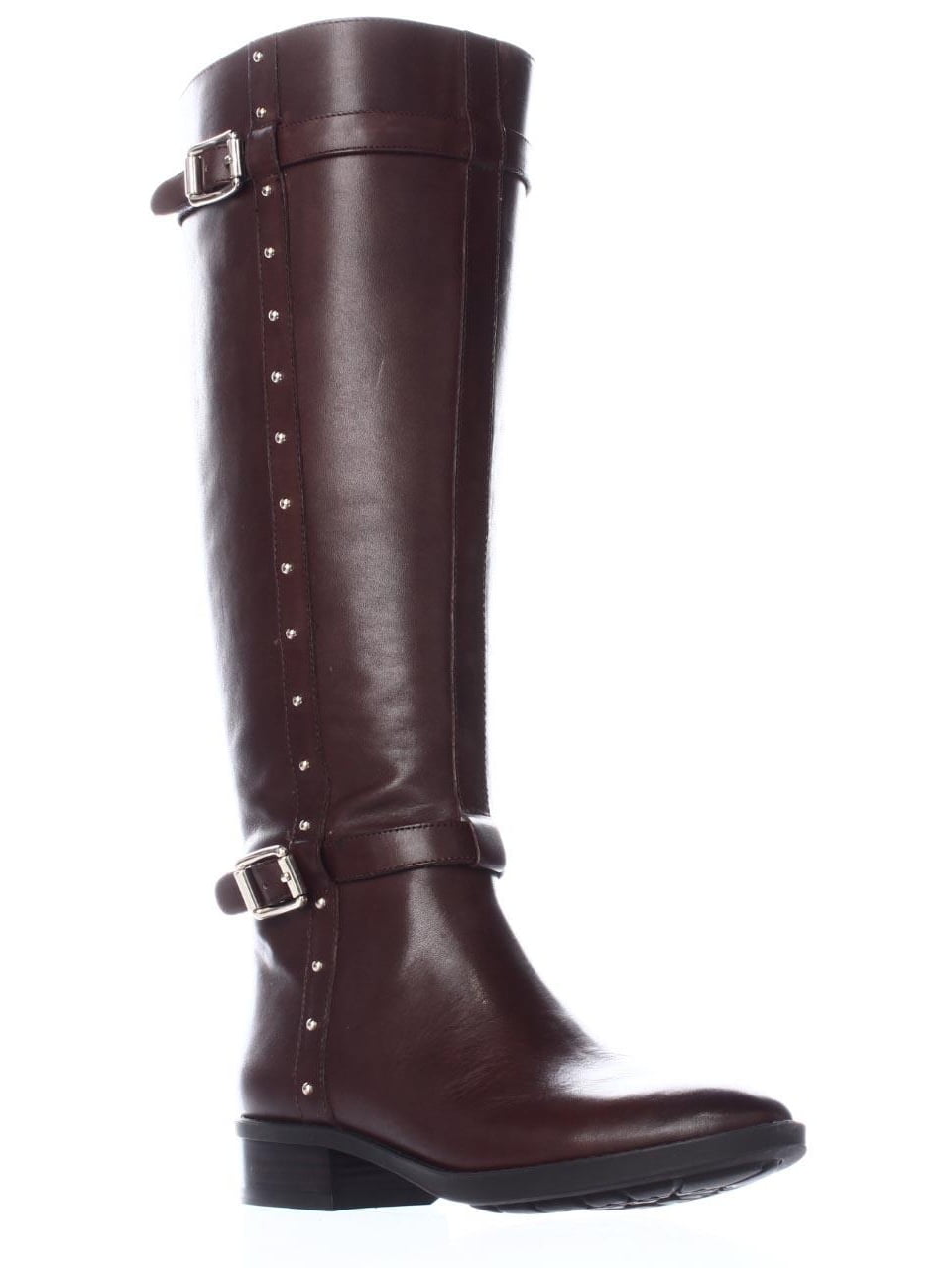 Womens Vince Camuto Prelen Studded Knee High Boots - Wynwood Brown ...