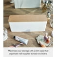 thumbnail image 6 of Yamazaki Home Nail Polish Organizer, White, Plastic, Lid, 6 of 7