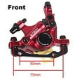 thumbnail image 5 of catazer MTB Road HB-100 MTB Road Line Pulling Hydraulic Disc Brake Calipers Front & Rear Mountain Bike Disc Brake E-Bike Disc Brake (1 Pair Red), 5 of 5