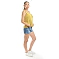 thumbnail image 2 of Blusa básica con bolsillo bordado Roman Fashion/Juvenil, 19222 (Mostaza) amarillo G, 2 of 5