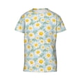 thumbnail image 6 of Honeii Daisies Flowers Print Youth Short Sleeve T-Shirt,Boys Athletic Shirt,Quick Dry Short Sleeve Performance Moisture Wicking T Shirt, 6 of 6