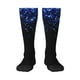 thumbnail image 1 of Fotbe Black Blue Glitter Sparkles Calcetas Divertidas Estampadas para Hombre y Mujer, Calcetas de Algodón hasta la Rodilla para Caminar, Correr, Enfermería y Embarazo, 1 of 6