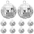thumbnail image 1 of 10 piezas de bolas de discoteca con espejos delicados, decoración reflectante, bola de espejo para colgar en la barra., 1 of 5