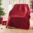 thumbnail image 1 of Riviera Velvet Red Accessory Throw, 1 of 3