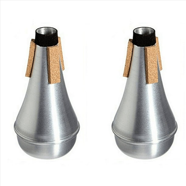 2X Sordina para Trompeta, Sordina para PráCtica de Trompeta de Aluminio Ligero