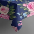 thumbnail image 6 of Pioneer Flower Floral Print Pattern Rectangle Tablecloth 60"x120",Waterproof Polyester Rectangle Table Cloth, Wipeable Spillproof Polyester Tablecloth for Dining, Camping, Indoor and Outdoor, 6 of 6