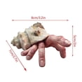 thumbnail image 4 of Escargot Doigt Ornement Horreur Prop Escargot Main Résine Modèle pour la Décoration Extérieure Intérieure, 4 of 8