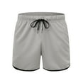 thumbnail image 2 of PEASKJP Shorts Men Big And Tall Men's Extreme Motion Flat Front Short Casual Summer Shorts (Grey,M), 2 of 5