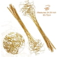 thumbnail image 4 of Triani 30Pieces Glitter Curly Ting Ting Branches Gold 27.6" Long Artificial Glitter Curly Twigs Christmas Branches Perfect Vase Filler Or Decoration for Weddings Holidays, 4 of 7