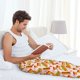 thumbnail image 5 of Fotbe Hot Dog In Heart Pantalones de Pijama para Hombre, Pantalones de Dormir, Pantalones de Casa con Cintura Ajustable y Bolsillos-Small, 5 of 6