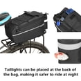 thumbnail image 4 of Bolsa para portaequipajes trasero de bicicleta, bolsa térmica para maletero de bicicleta, bolsa de carga reflectante para asiento trasero de bicicleta, resistente al agua, 4 of 5