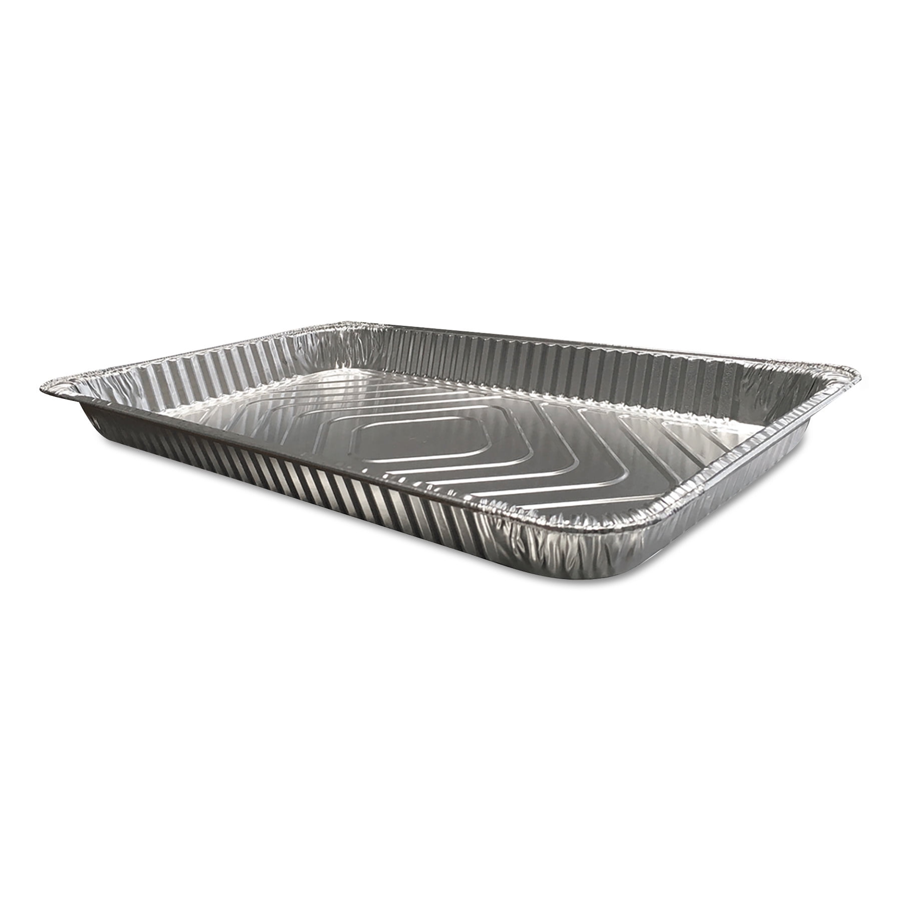 Durable Packaging Aluminum Steam Table Pans, Full Size, Shallow, 50