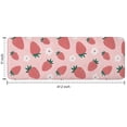 thumbnail image 7 of Red Strawberry Plants Fruit Flower Pink Pattern Kitchen Rug Mat,Kitchen Runner Rugs Non Skid Washable,Decorative Kitchen Floor Mats for Kitchen,Sink,Laundry,17"x47.2", 7 of 7