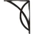 thumbnail image 4 of Ekena Millwork 2"W x 7 1/2"D x 10"H Miller Wrought Iron Bracket, (Triple center brace), Antiqued Pewter, 4 of 9