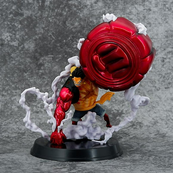 One Piece Anime Wano Country Super Large Fourth Gear Luffy Great Ape King Gun Big Fist Luffy Action Figure Gk Model Kid Gift Toy