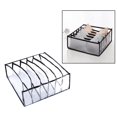thumbnail image 3 of Organizador de ropa interior plegable, bragas, sujetadores, cajón de almacenamiento, 12 x 32 x 12 cm, nailon A++ Black 6 Gripes, 3 of 7