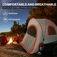 thumbnail image 5 of Pickup Truck Tent Waterproof PU2000mm Double Layer for 2 Person Portable Truck Bed Tent, 5.6'-5.8' Camping Preferred - Orange, 5 of 7