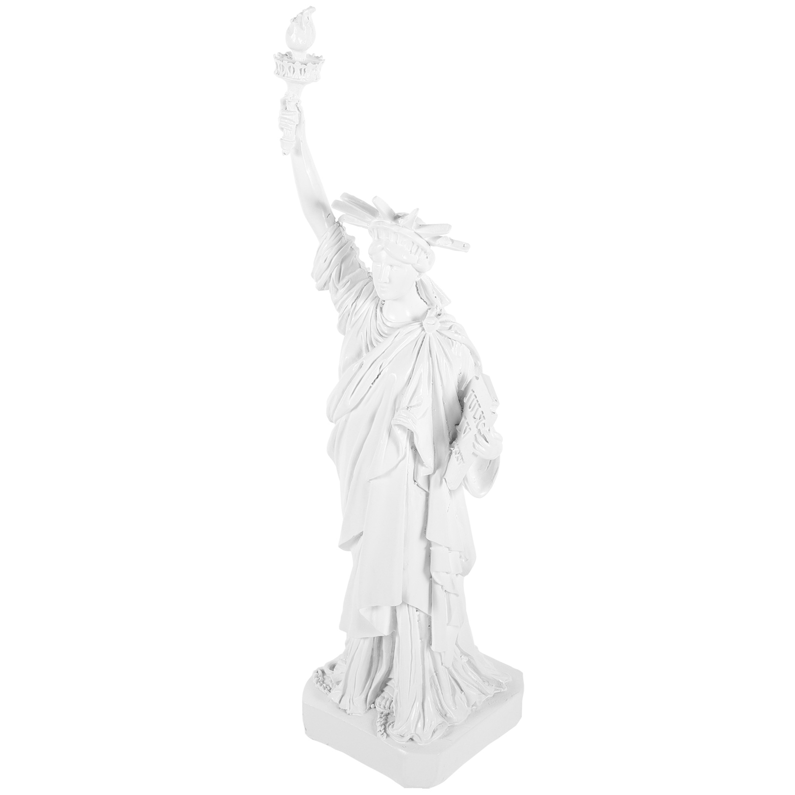 LOLIPPYY Statue of Resin Ornament White Desktop Decoration Resin Craft Table Adornment for Home Office