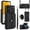Black, variant on Allytechgroup for Samsung Galaxy A13 4G Wallet Case with 5 Cards Holders, Detachable Hand Strap & Shoulder Lanyard RFID Blocking Shockproof Protective Phone Case for Girls Women, Black
