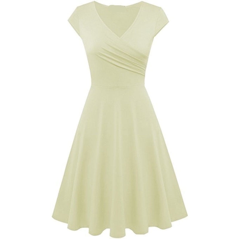 short sleeve knee length dress