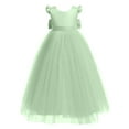 thumbnail image 3 of Dresses for Girls Light Green Dress Girl Tulle Dress Tea Party Dress Girls Children's Day Dress 12-14 Years, 3 of 5