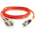 thumbnail image 3 of C2G LC-SC 62.5/125 OM1 Duplex Multimode Fiber Optic Cable (Plenum-Rated) - patch cable - 6.6 ft - orange, 3 of 4