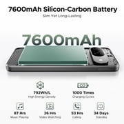 Doogee B10 Android 16 Cell Phone Unlock,48GB+256GB,7600mAh/33W,IP68/IP69K,6.63HD+120Hz Helio G100 Octa-Core,64Mp+2Mp+16Mp,4G/Nfc/Fingerprint/Face ID