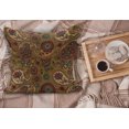 thumbnail image 2 of Paisley Fluffy Throw Pillow Cushion Cover, Vintage Inspired Multicolored Leaf Flower Motif in Earth Tones Print, Decorative Square Accent Pillow Case, 26" x 26", Multicolor, by Ambesonne, 2 of 5