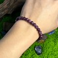 thumbnail image 5 of CNKOO 1/2 Pcs Bracelet Grenat Réglable 6mm Perles en Pierre Naturelle Pierre de Naissance Janvier Symbole d'Engagement Positif Rajeunissement Racine Chakra Équilibre Bijou Cadeau Spirituel Fait Main, 5 of 5