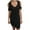 Black Dress, variant on Women's Mini Loose Dress Cold Shoulder Sleeve Clothing Scoop Neck Solid Color Tops Side Knot Elegant Summer Dresses for Female White XXL Discount